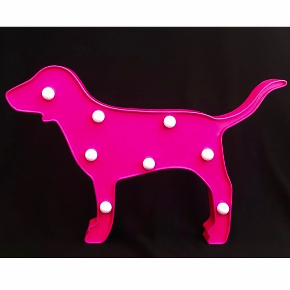 PINK Victoria's Secret Other - Victoria's Secret PINK Dog Marquee Lights NEW